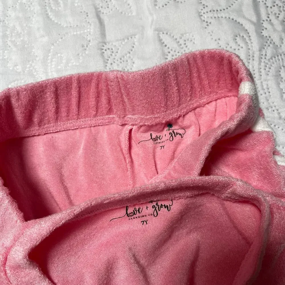 Love & Grow Seaside Embroidered Terry Set Size 7